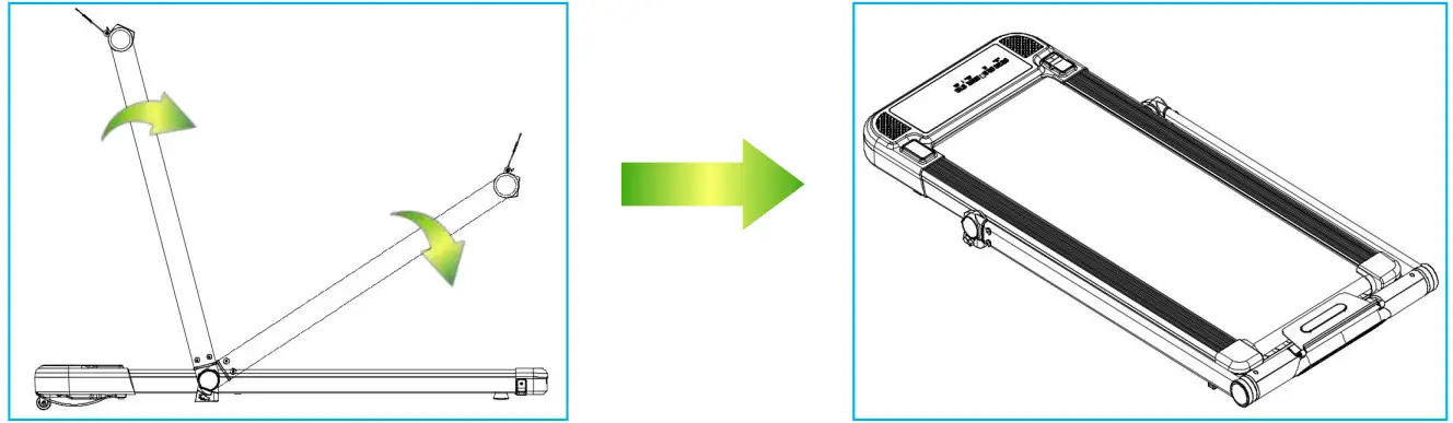 THERUN S200B Folding Treadmill - Folding Steps 5