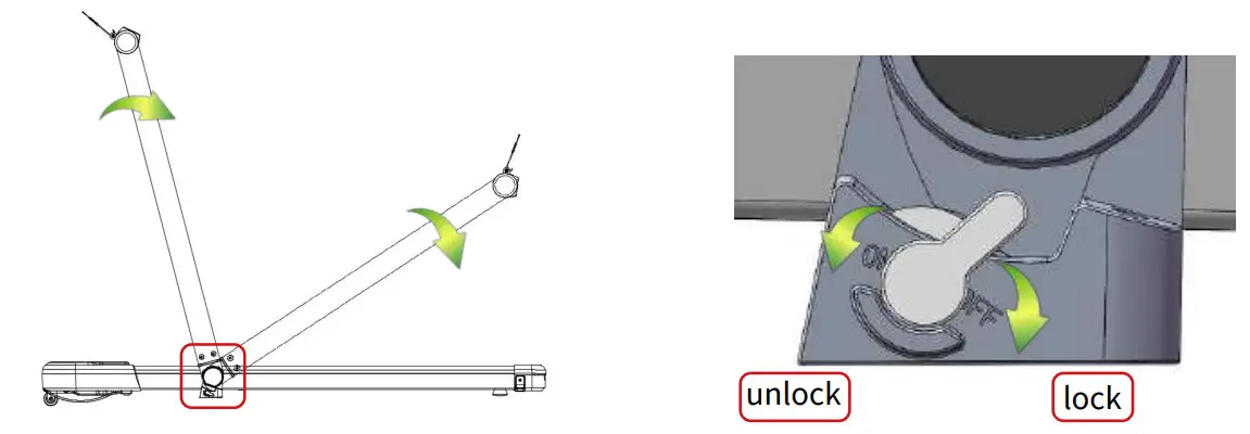 THERUN S200B Folding Treadmill - Folding Steps