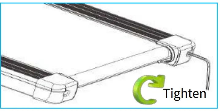 THERUN S200B Folding Treadmill - Running belt 1