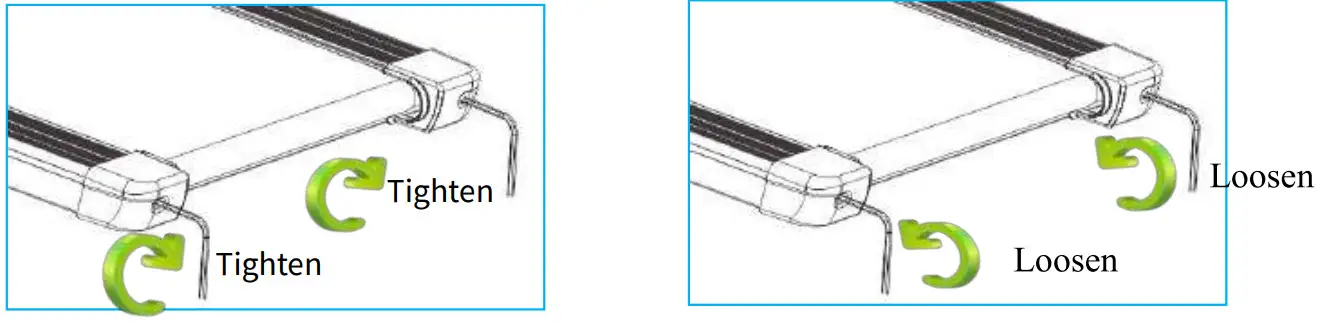 THERUN S200B Folding Treadmill - Running belt 2