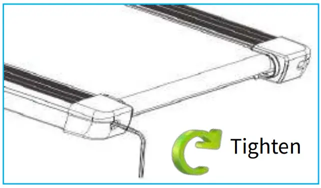 THERUN S200B Folding Treadmill - Running belt