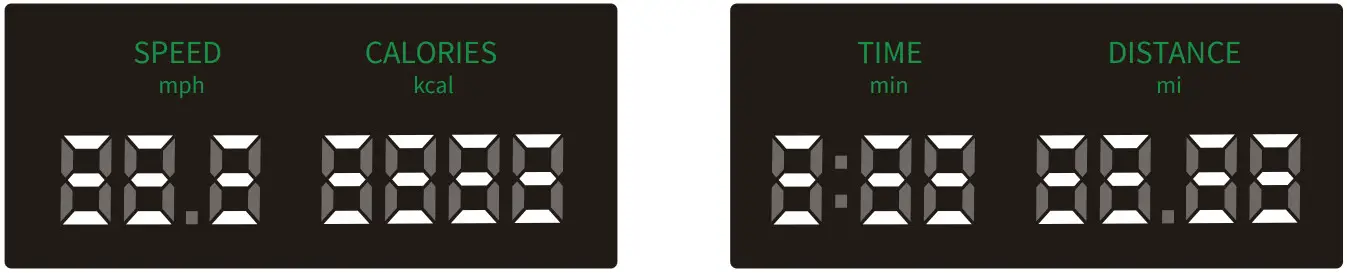 THERUN S200B Folding Treadmill - display flashes 1