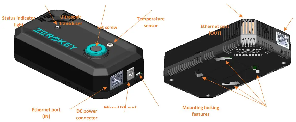 ZEROKEY QTM EAP10 Quantum RTLS POE Anchor - fig