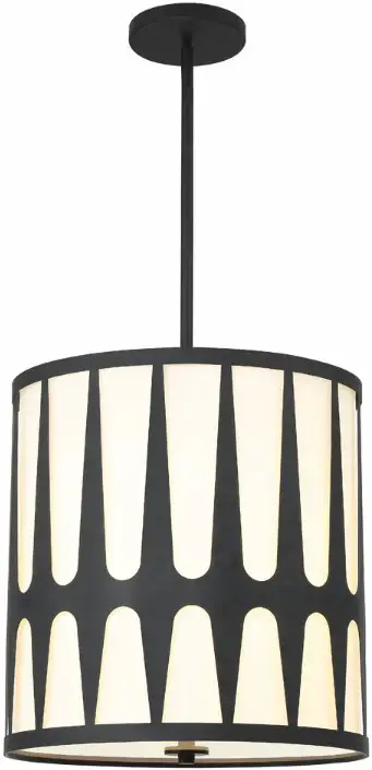 CRYSTORAMA ROY-805-BK Royston Four Light Pendant