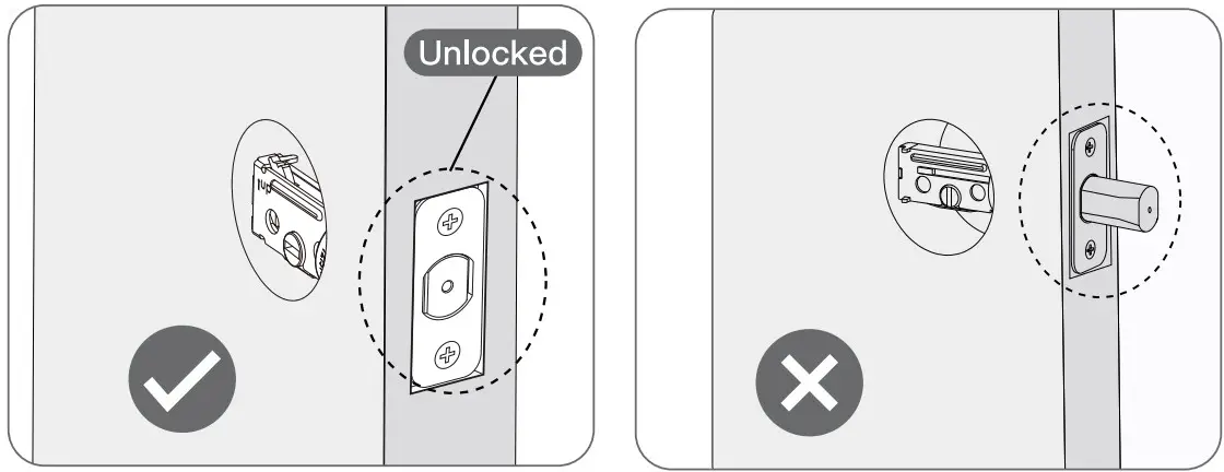 Install latch and deadbolt