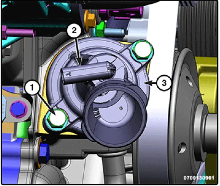 ALLDATA Engine Coolant Thermostat for RAM 2500 Truck 1