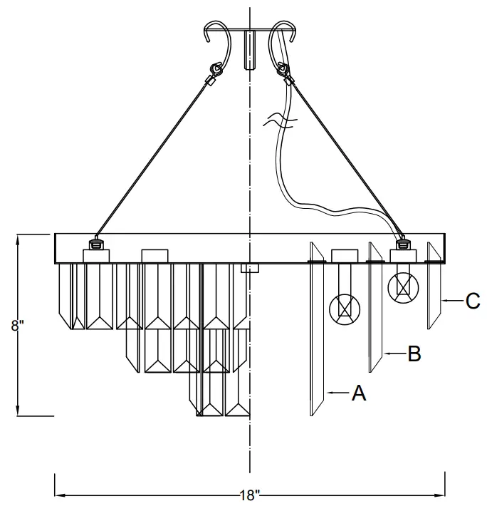 CRYSTORAMA HAY 1403 AG Flush Mount Ceiling Fixture