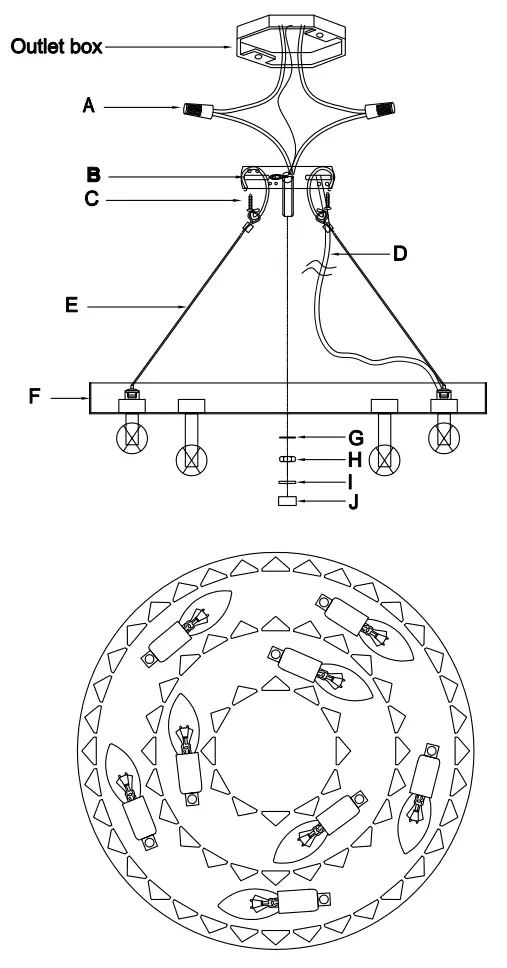 CRYSTORAMA HAY 1403 AG Flush Mount Ceiling Fixture - Figure 1