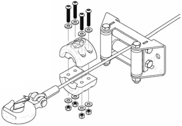 KFi SE45 R2 Stealth Series Synthetic Cable Atv Utv Winch - Cable Hook Stopper