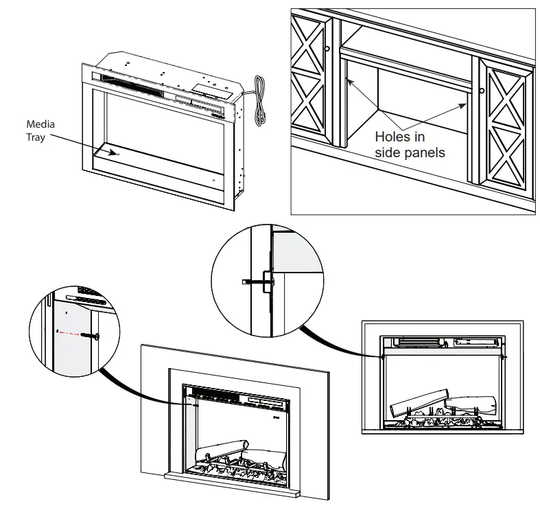 Dimplex XHD33L 33 Inch Firebox Electric Fireplaces - Dimplex Electric Fireplace2