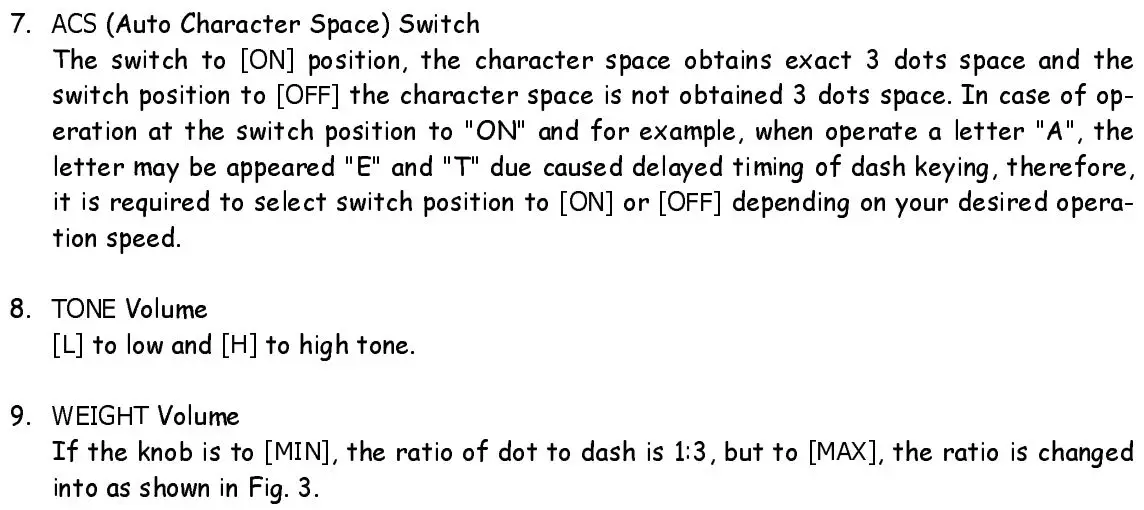 KENPRO KP-100 Electronic Squeeze Keyer Instruction Manual - Operation
