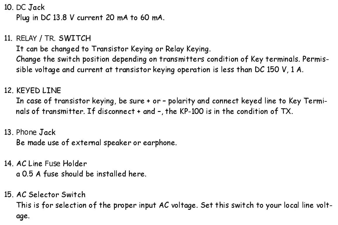 KENPRO KP-100 Electronic Squeeze Keyer Instruction Manual - Operation