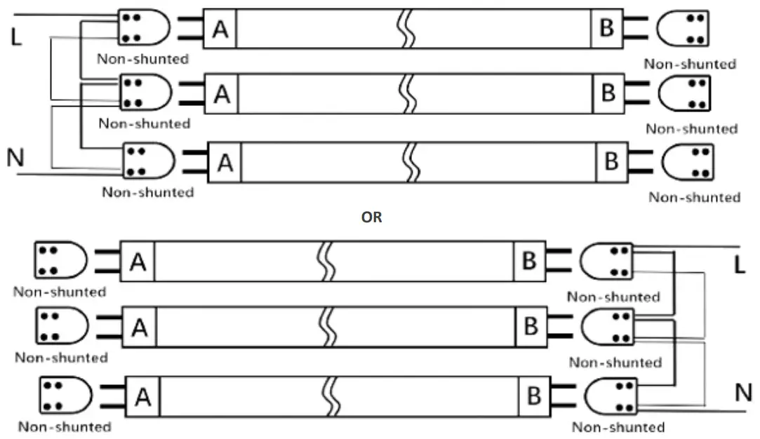 LED One LOC-4FTT8AB T8 LED Tube - one set installation