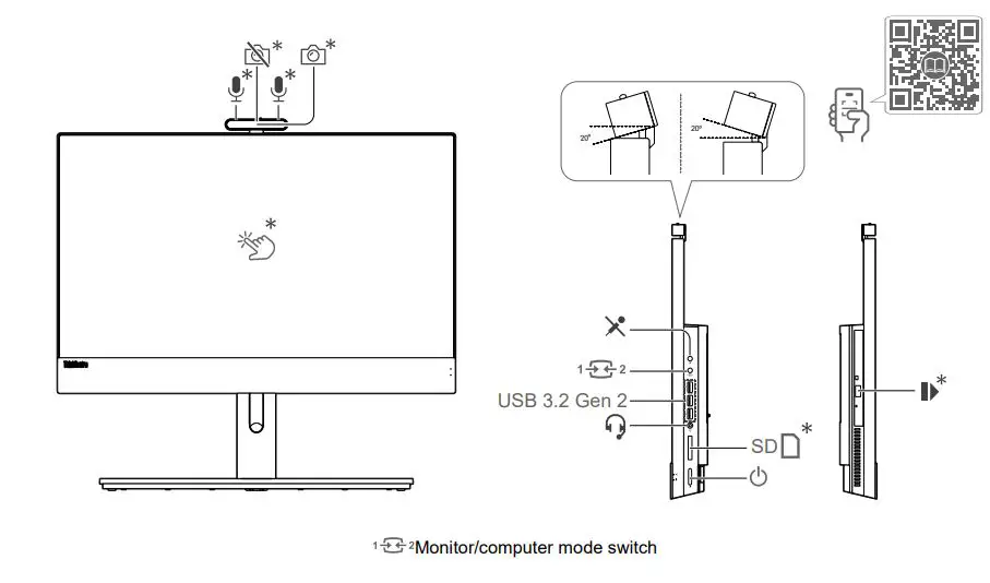 Lenovo 11VF0063US ThinkCentre M90a Gen 3 All-in-One Computer Instruction Manual - How to use