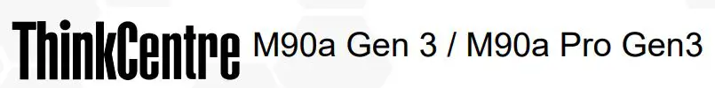 Lenovo 11VF0063US ThinkCentre M90a Gen 3 All-in-One Computer Instruction Manual