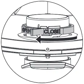 Operating the rotary slide
