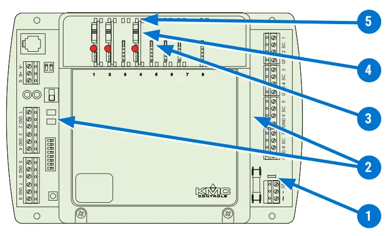KMC CONTROLS HPO-6700 Series Output Override Boards - CASE CONTROLLERS 1