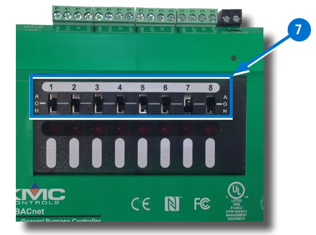 KMC CONTROLS HPO-6700 Series Output Override Boards - black powe3