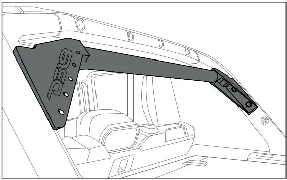 DS18 JL-TUBEUP-Mounting-Tube-for-Towers-Speaker-or-Jeep-Wrangler-JLU-2018-to-2023-FIG-3