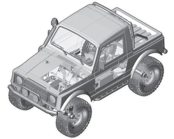 RC ENDURO Bushido Off-Road 4x4 Rock Crawler