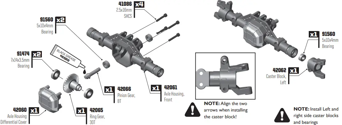 FRONT AXLE BUILD: BAG 5