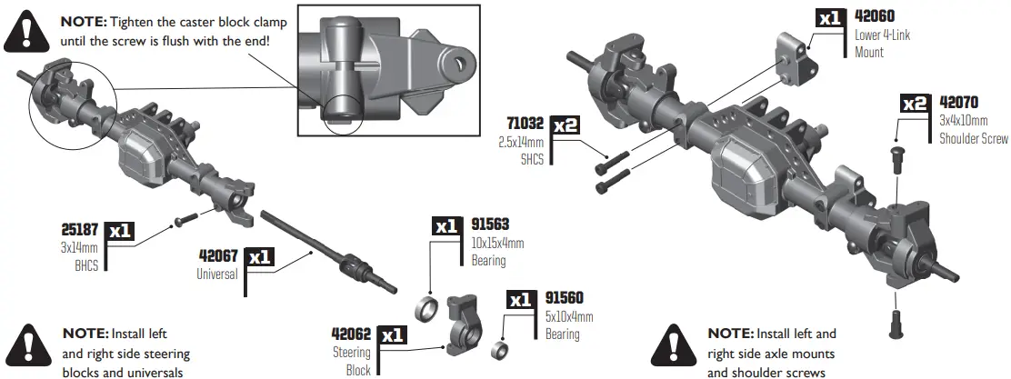 FRONT AXLE BUILD: BAG 5