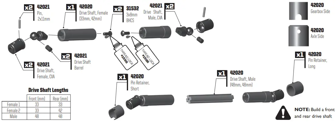 DRIVE SHAFT BUILD: BAG 8