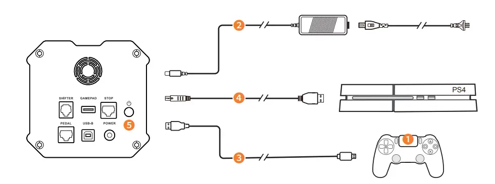 PXN V12 DDL Direct Drive Servo Base - Diagram