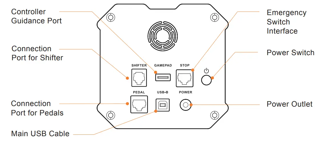 PXN V12 DDL Direct Drive Servo Base - Interface