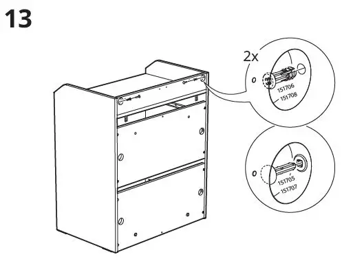 IKEA-HAUGA-3-Drawer-with-Shelf-25