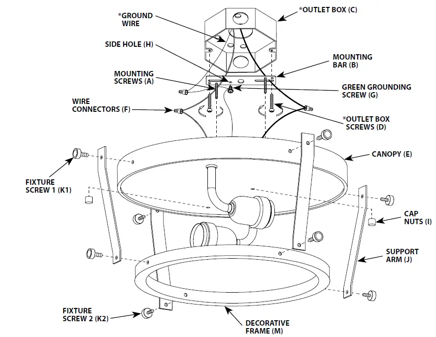 Westinghouse 6126200 Elway 14 in. 2 Light Barnwood Finish with Galvanized Steel Accents Flush Mount 1