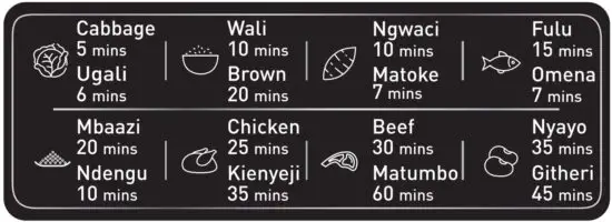 FIG 6 Select a pressure cooking time