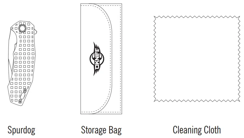 OKNIFE SPURDOG Bar Lock Knife - IN THE BOX
