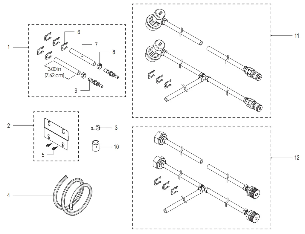 Curtis CL114 Nitrogen Infusion Box - Exploded View