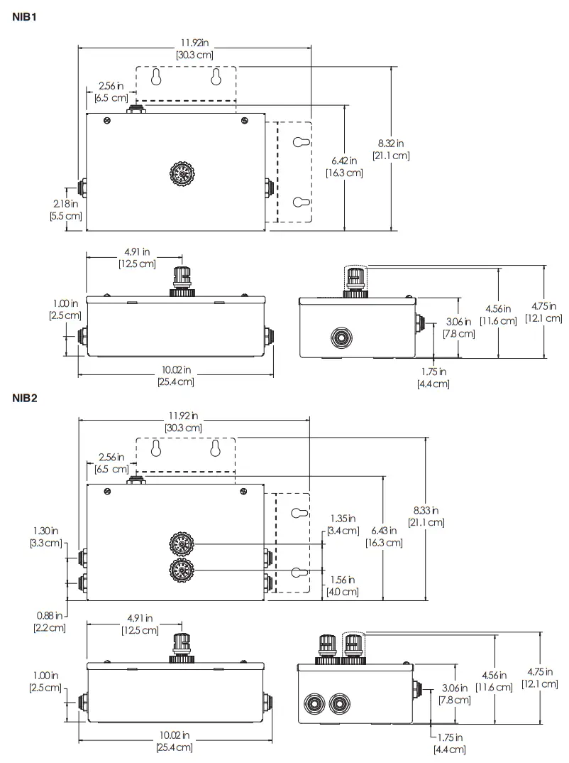 Curtis CL114 Nitrogen Infusion Box - ROUGH-IN DRAWINGS