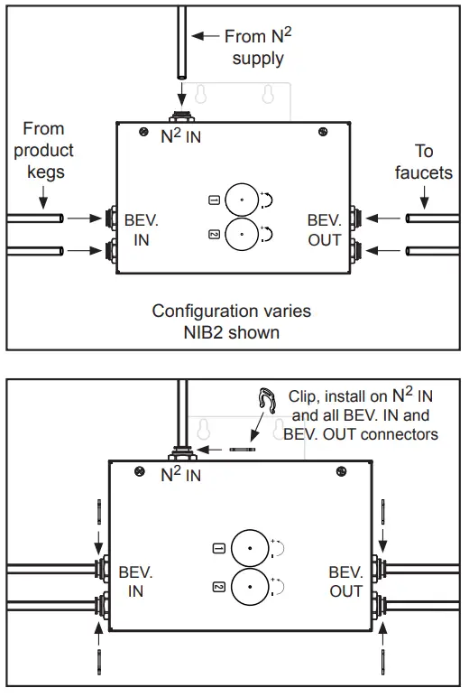 Curtis CL114 Nitrogen Infusion Box - mounting bracket 1