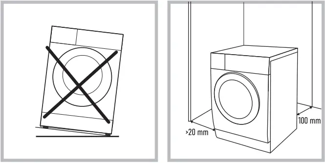CENTEK CT-1973 Washing Machine - permanently fixed