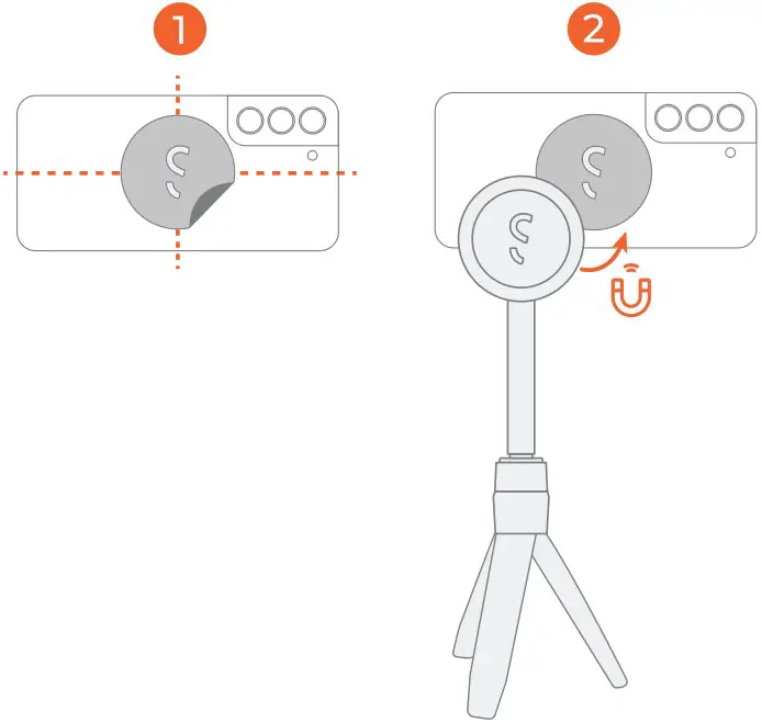 Magnetic Sticker included