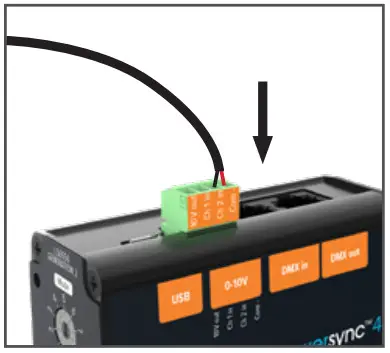 LUMASCAPE LS6550 PowerSync PS4 Data Injector - terminal block