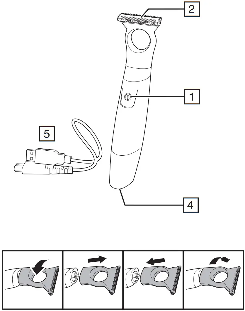 REMINGTON MB055 Durablade Hybrid Groomer - fig