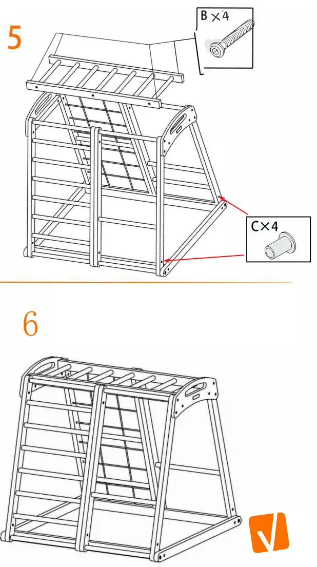 THE HOME DEPOT W679XYS00027 Children Climbing Frame - Assemblγ 2