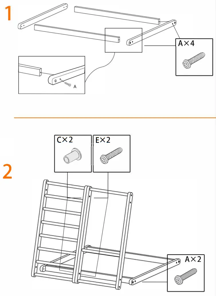 THE HOME DEPOT W679XYS00027 Children Climbing Frame - Assemblγ