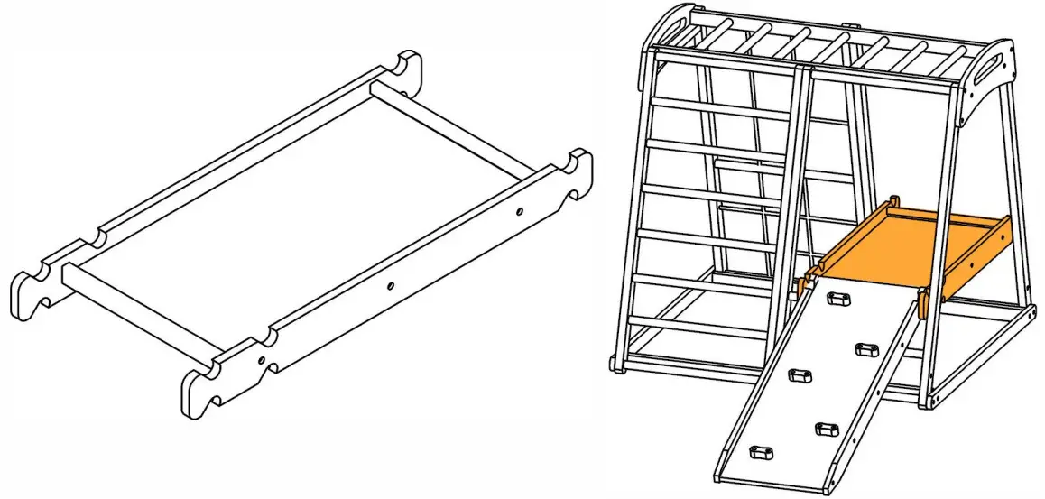 THE HOME DEPOT W679XYS00027 Children Climbing Frame - Optional components 1