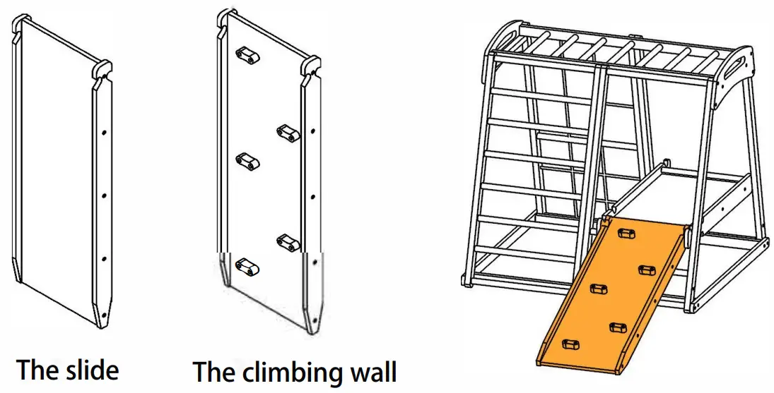THE HOME DEPOT W679XYS00027 Children Climbing Frame - Optional components