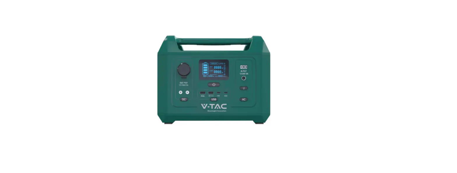V-tac 80133970 300w Portable Power Station Instruction Manual