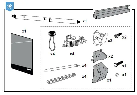 THULE Sun Blocker G2 Side Panel fig-1