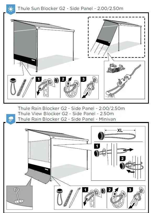 THULE Sun Blocker G2 Side Panel fig-6