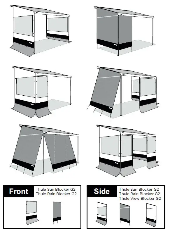THULE Sun Blocker G2 Side Panel fig-7