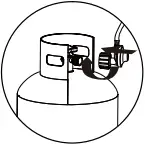 The Home Depot CX929FP-NW - Connection LP gas tank