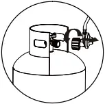 The Home Depot CX929FP-NW - Disconnecting LP gas tank